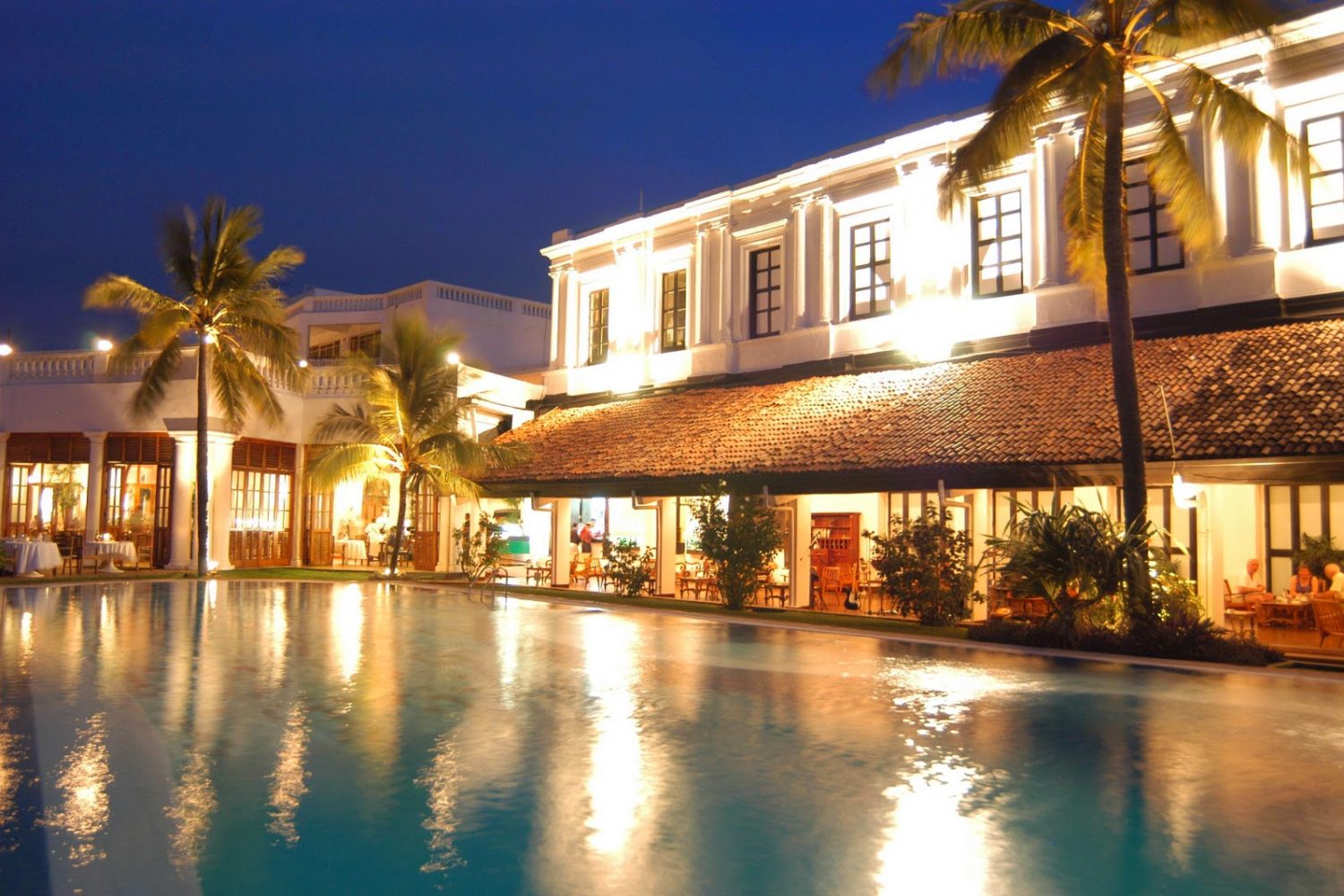 Mt. Lavinia Hotel Sri Lanka Aussenansicht Abend